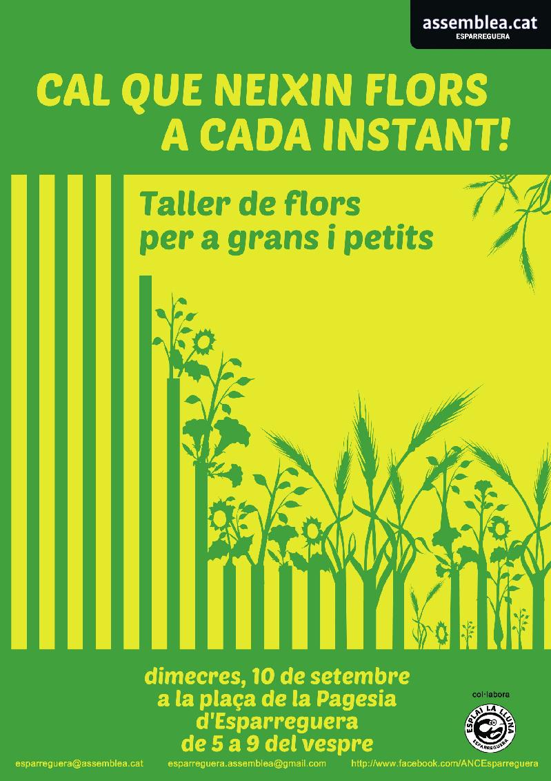 Cartell d'ANC - Cal que neixin flors a cada instant
